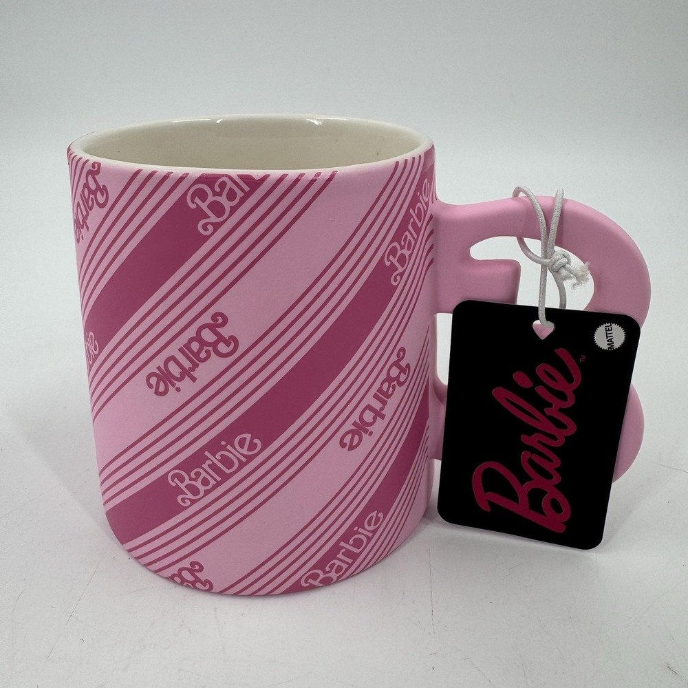 Barbie Classic‎ Pink Coffee Ceramic Mug New Ceramic W/Tag